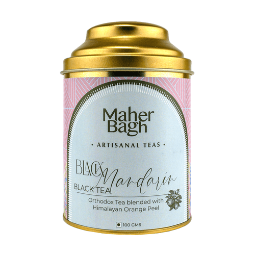 www.maherbagh.com 100g Caddy Black Mandarin Black Tea