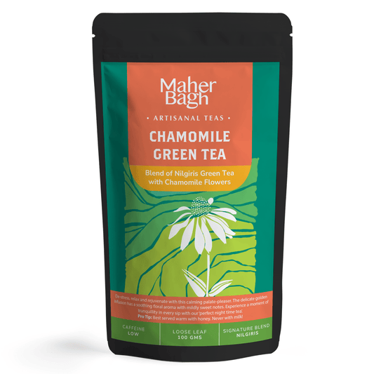 www.maherbagh.com 100g Zip Locked Loose Leaf Tea Chamomile Green Tea