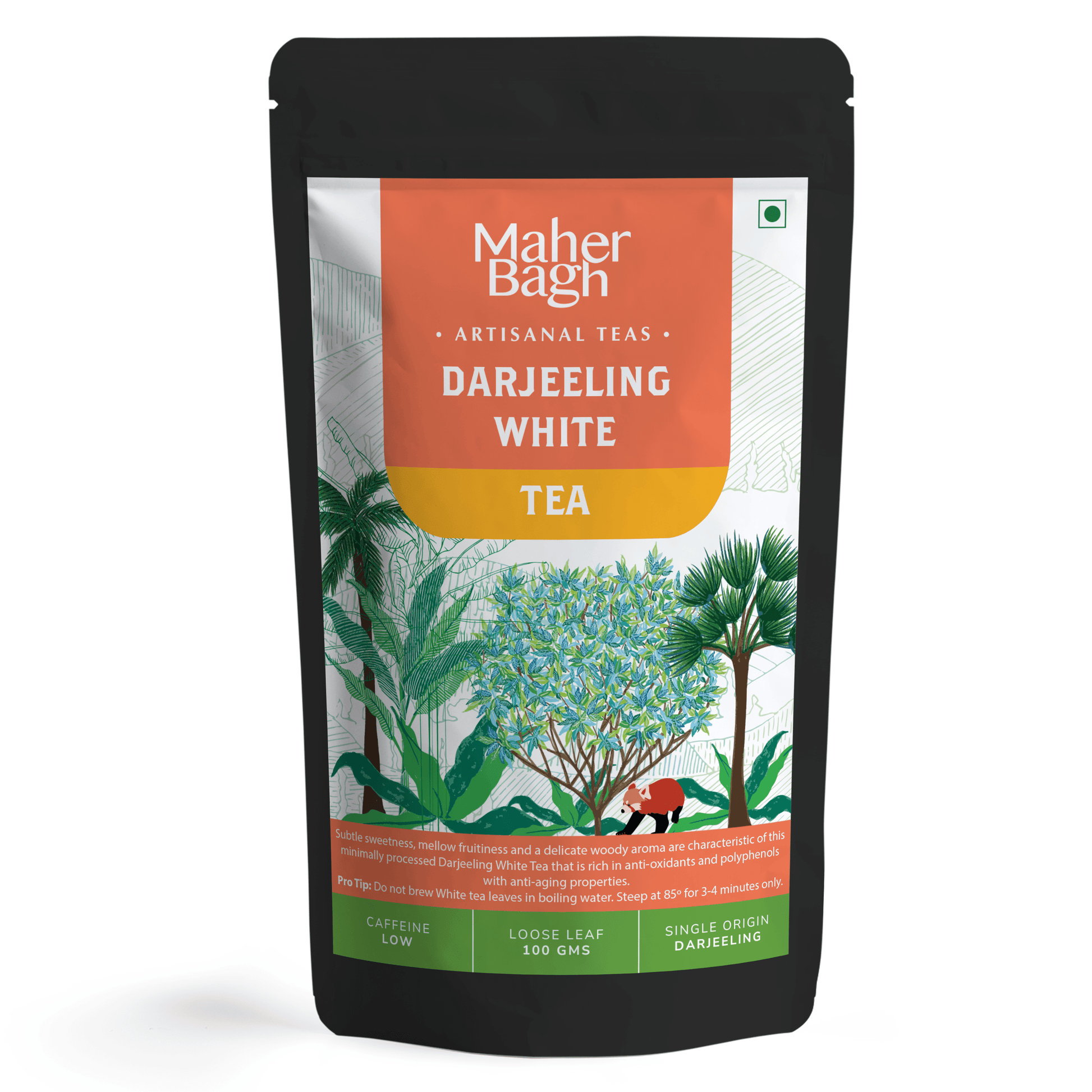 www.maherbagh.com 100g Zip Locked Loose Leaf Tea Darjeeling White Tea