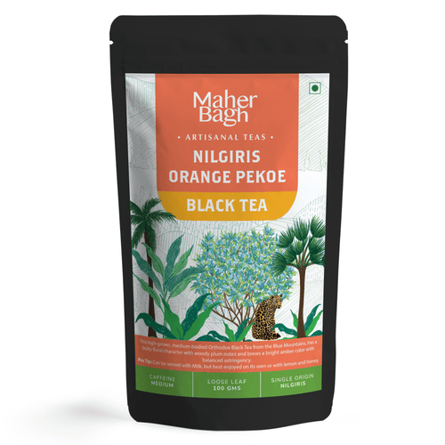 www.maherbagh.com 100g Zip Locked Loose Leaf Tea Nilgiris Orange Pekoe Black Tea