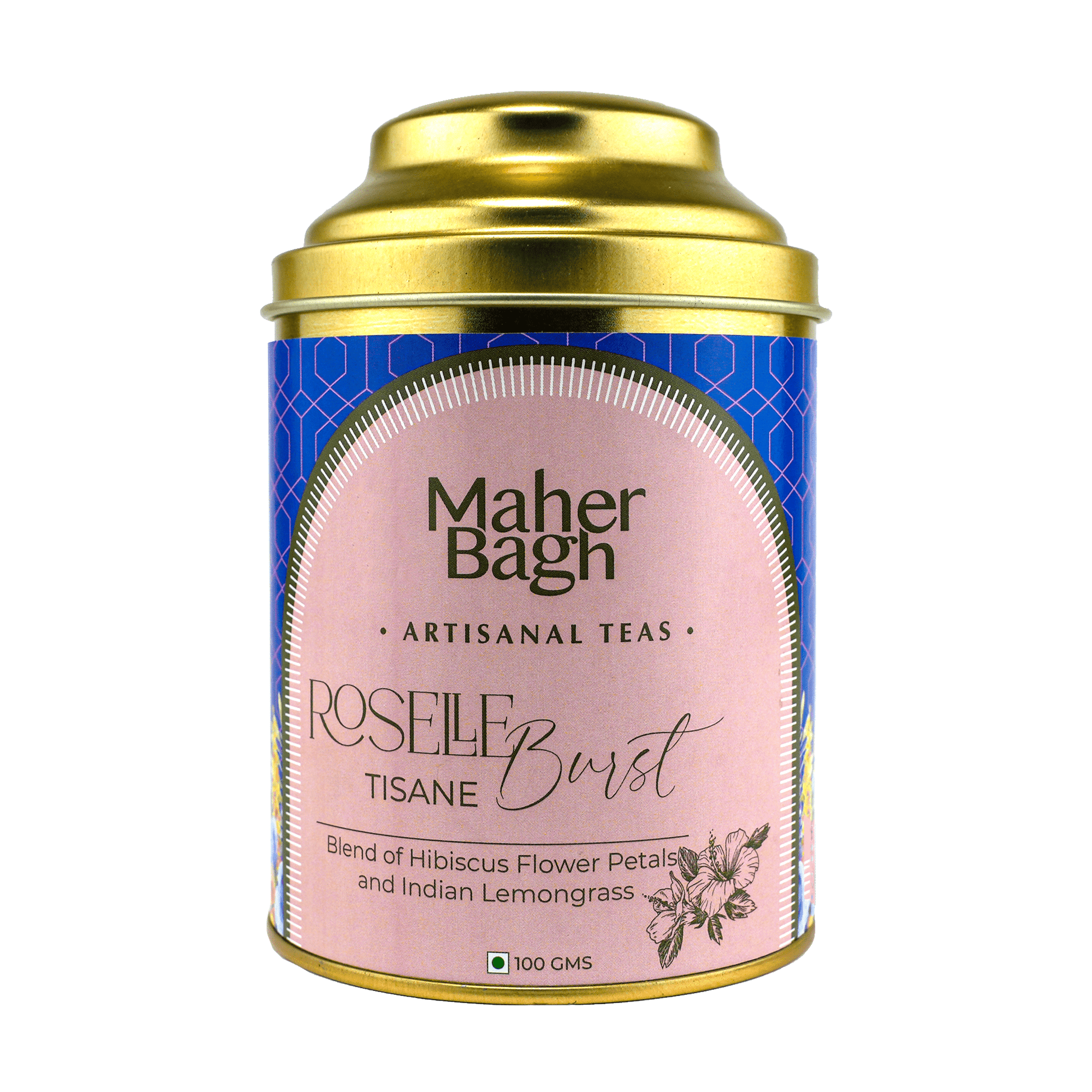 www.maherbagh.com 100g Caddy Roselle Burst Herbal Tea