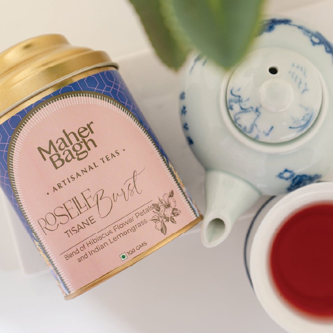 www.maherbagh.com Roselle Burst Herbal Tea