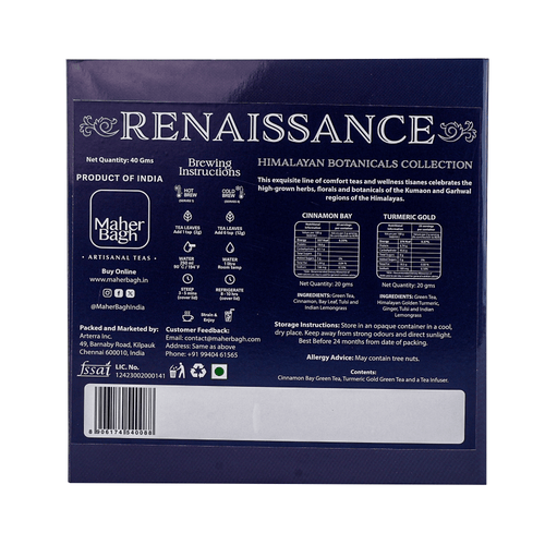 www.maherbagh.com 40g - 2 mini tins The Renaissance Box