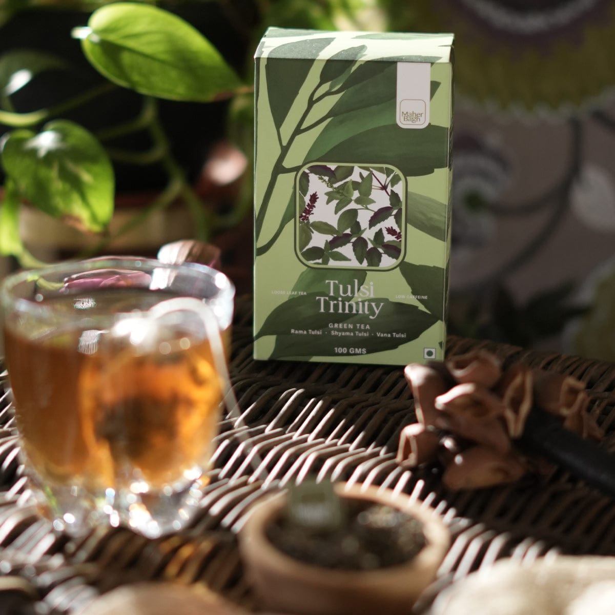 www.maherbagh.com Tulsi Trinity Green Tea