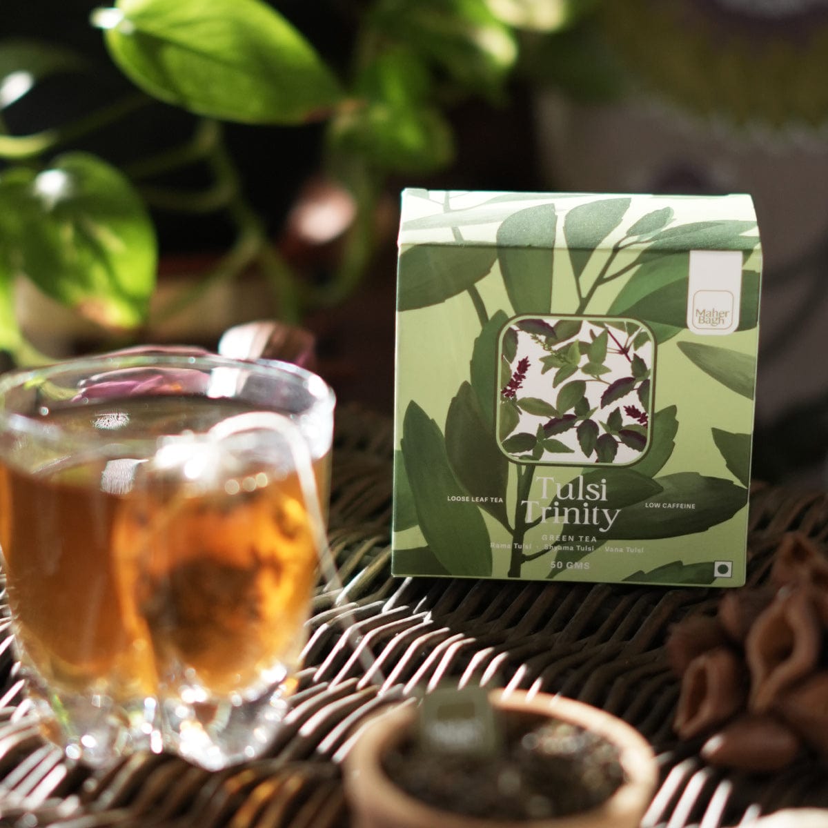 www.maherbagh.com Tulsi Trinity Green Tea